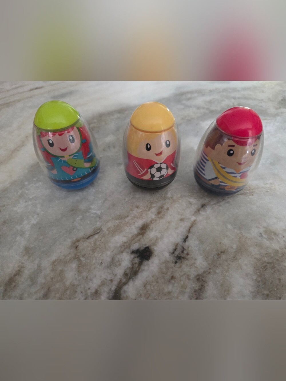 Lot of 3 Vintage 2009 Hasbro Playskool Weebles Wobble Figures - Bin 1K